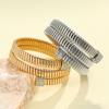 Diamond-encrusted multi-layer bracelet, high-end trendy cool personality exaggerated bracelet, bracelet jewelry