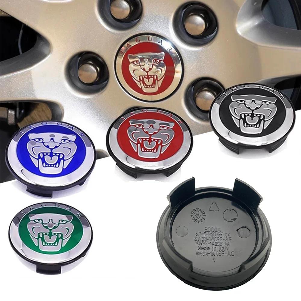 4Pcs 58mm Car Wheel Center Hub Caps Covers for Jaguar XF XJ-S XJ-6 X-Type XE S-Type F-PACE F-Type XK8 XK XKR XFR Accessories SS16