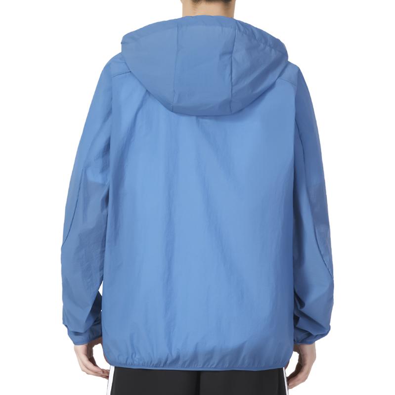 adidas Jackets Men's Blue Hooded Non Detachable Moderate IA8149