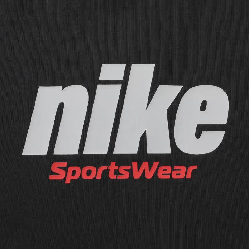 Nike Sportswear Club Fleece Crewneck French Terry Comfortable Kids Tops Gray Black HQ3744-045