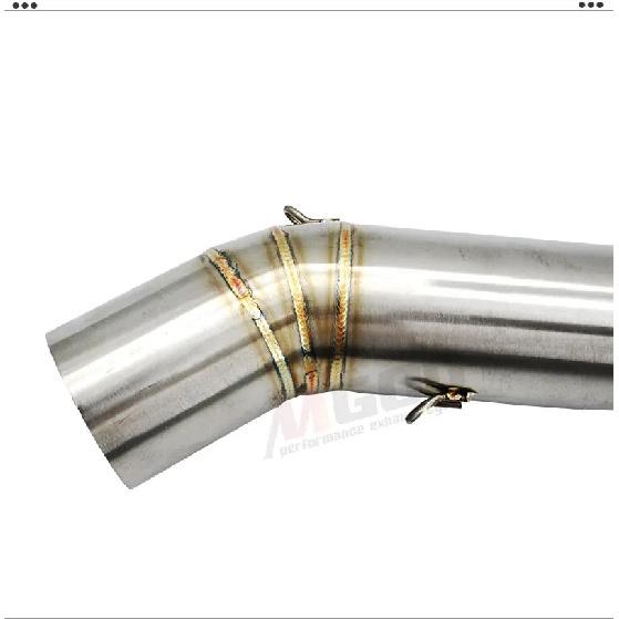 For DUCATI Diavel 60mm 51mm 1200 Motorcycle Exhaust Escape Moto Tube Muffler Connection Elbow Middle Link Pipe Pit Bike