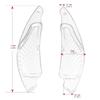 Portable Steering Wheel Shift Paddles Shift Lever Paddles Parts Accessories For Lexus IS 06-12 Black