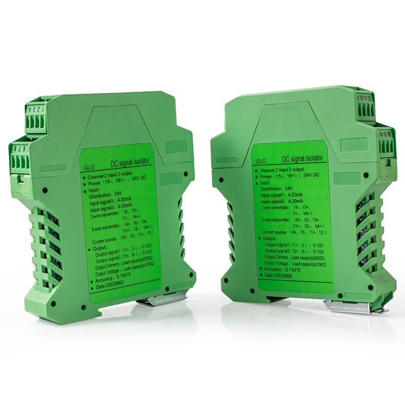 Signal Isolator Power Current Transmitter 4-20mA to 0-10V Isolator Distribution Signal Splitter 4-20mA Analog Isolation 0-5V