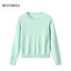 Women's Classic Northern Deer Cashmere Knitwear: Winter Round Neck