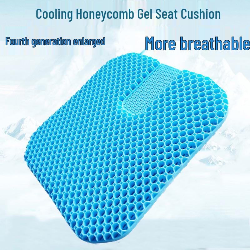 Honeycomb Gel Car Seat Cushion: 3rd Gen XL Breathable, 4th Gen Ice Pad, 2nd Gen Double Layer.
