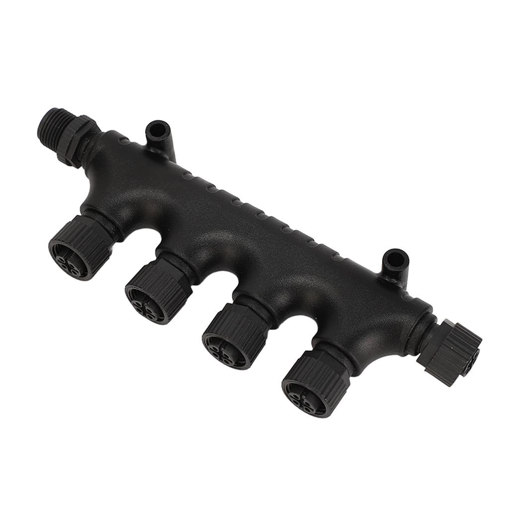 For NMEA 2000 N2K 4 Ports Tee Connector M12 5 Pin IP67 Waterproof for Lowrance Networks