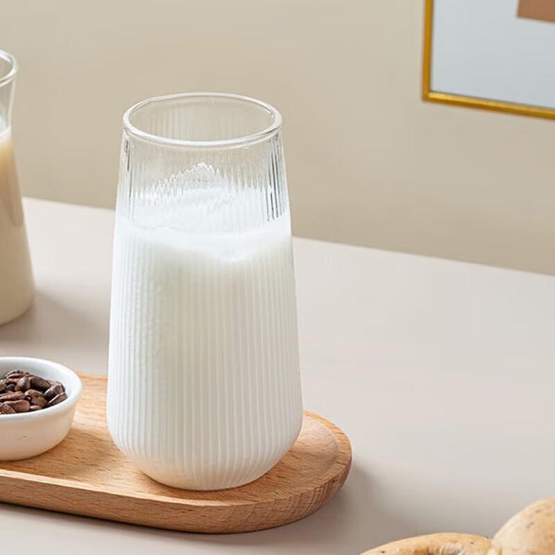 Fine Stripe Large Capacity Glass Cup Set