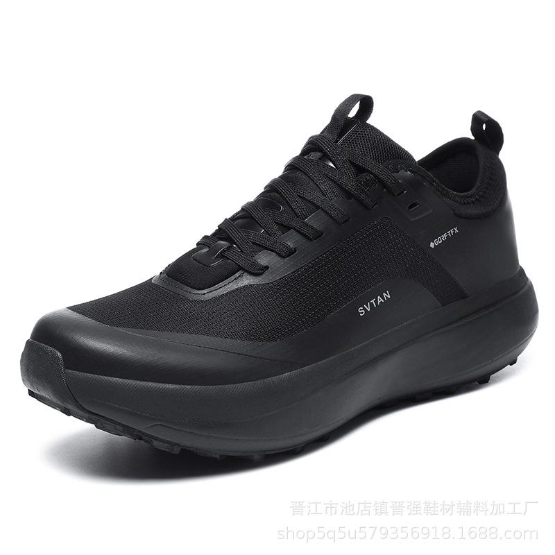 KP Embroidered Pure Flat for Outdoor Off-road Men's Breathable Mesh Shoes Non-slip and Wear-resistant Mountaineering Sports Shoes