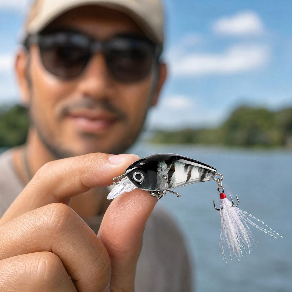 Crankbait Fishing Floating with Rattle, Small Hard for Fishing