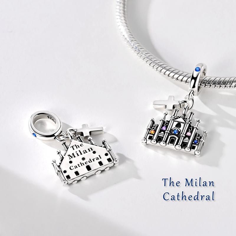 Fit Original Bracelet Charms Diy Copper Tokyo Paris Rome Vienna Constructions Charm Beads Spring Festival Jewelry Gift