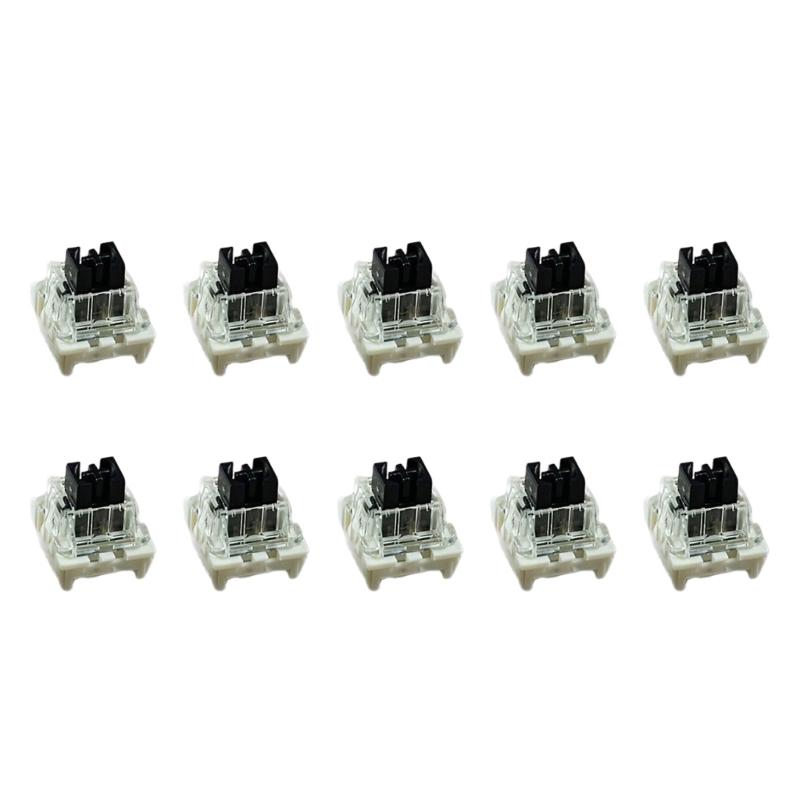 

Metal Plastic Composite Linear Switches For Mechanical Keyboards With Hot Swap Function Black Red Brown Blue Option