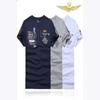 Man Tees Air Force One Mens Embroidered Short Sleeve Tshirt Casual Cotton Tee For Men