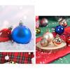 72PCS/SET Christmas Decoration 3CM Balls Hanging Christmas Tree Pendants Ornaments for Home Party Decor New Year Gift Accessory