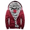 Men S Korean Style Fleece Lined Zip Up Hooded Sweatshirt For Casual Wear