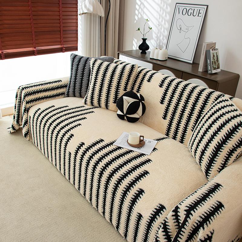 Luxe Velours Sofahoes Deksel Antislip Bankbeschermer Grote Fauteuil Sliphoes voor 1/2/3/4/5 Persoons Bank