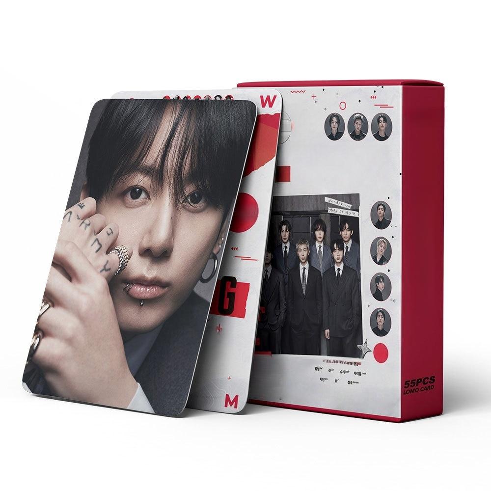 55Pcs Photo Small Card New Album Boy Group Arir New Flash Card Lomo Card High-Definition Photo Collectible Cards Fans Gifts