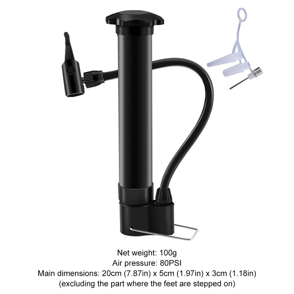 Fahrradpumpe Manuell MTB Luftpumpe 80PSI Ballonreifenfüller Leichte Mini-Luftpumpe Fahrradpumpe Fahrradzubehör für MTB
