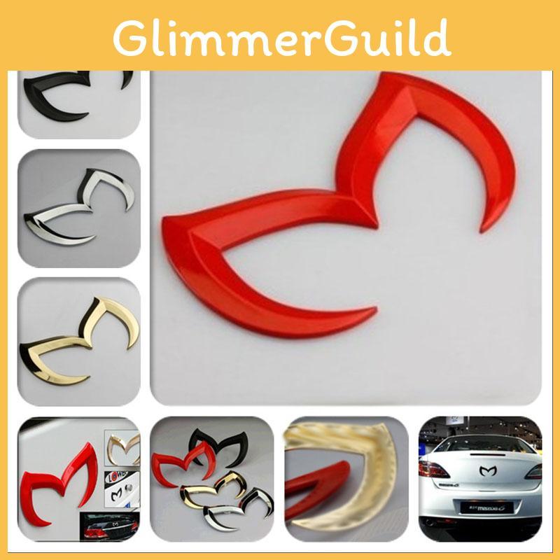 Premium 3D Böses M Emblem Logo Fledermaus Heckabzeichen Aufkleber Für Mazda 3 6 Mazdaspeed Cx Miata