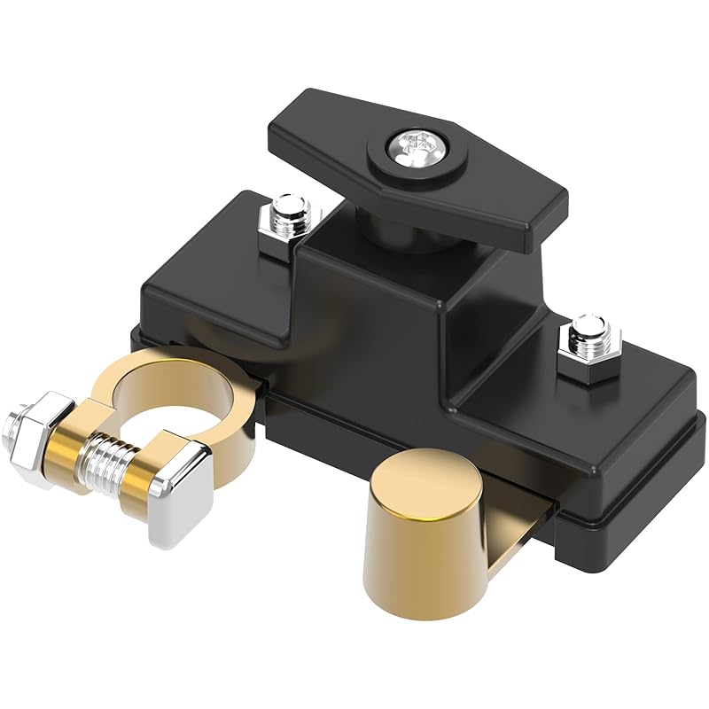 Переключатель массы (отключение аккумулятора) с верхним выводом 12/24В 250А, усиленный, выключатель массы, быстрое отключение, выключатель разрыва для морского судна, лодки, автодома, автомобиля, грузовика Top Post 250A