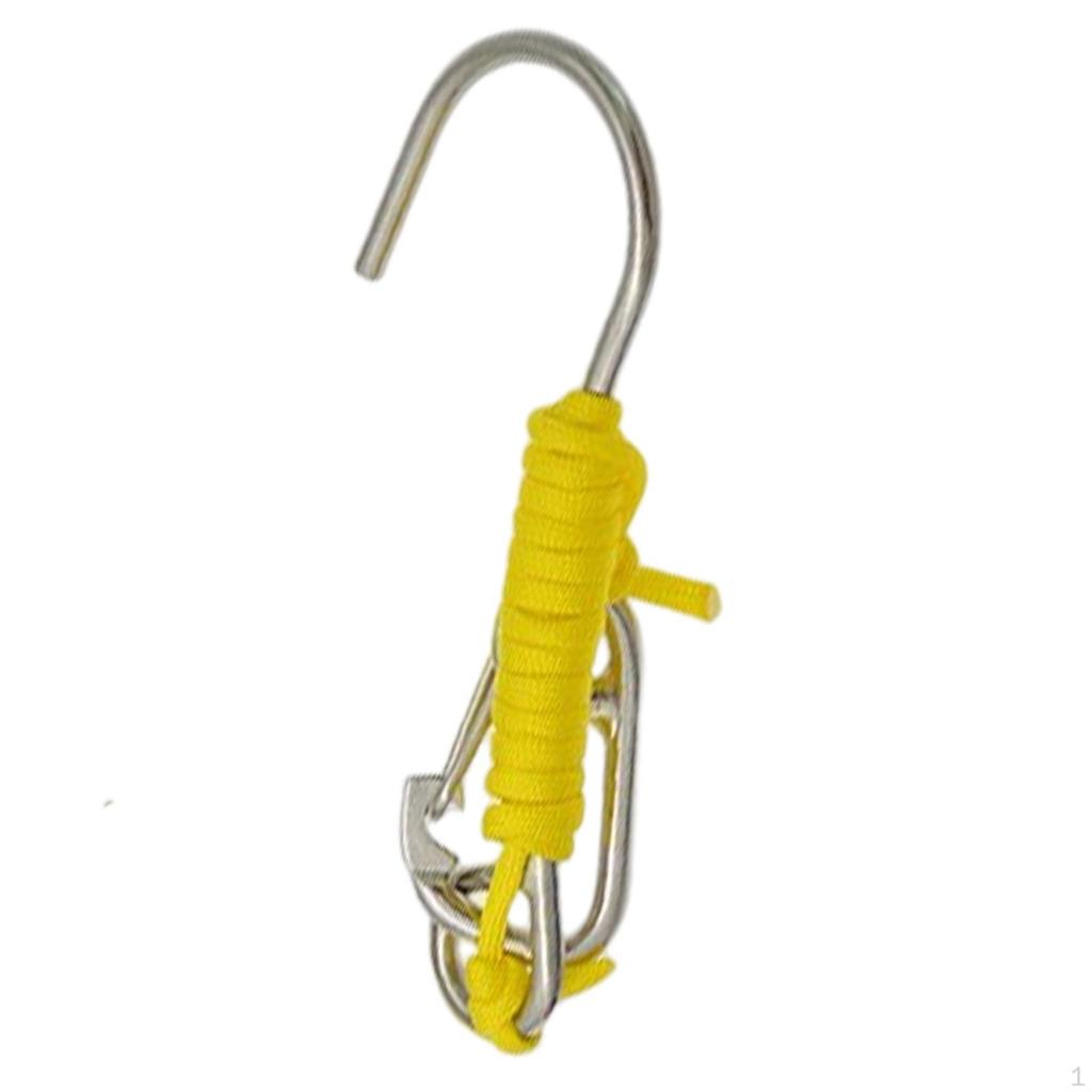 Dive Reef Single Hook, Stainless Steel Diving Safety Accessories