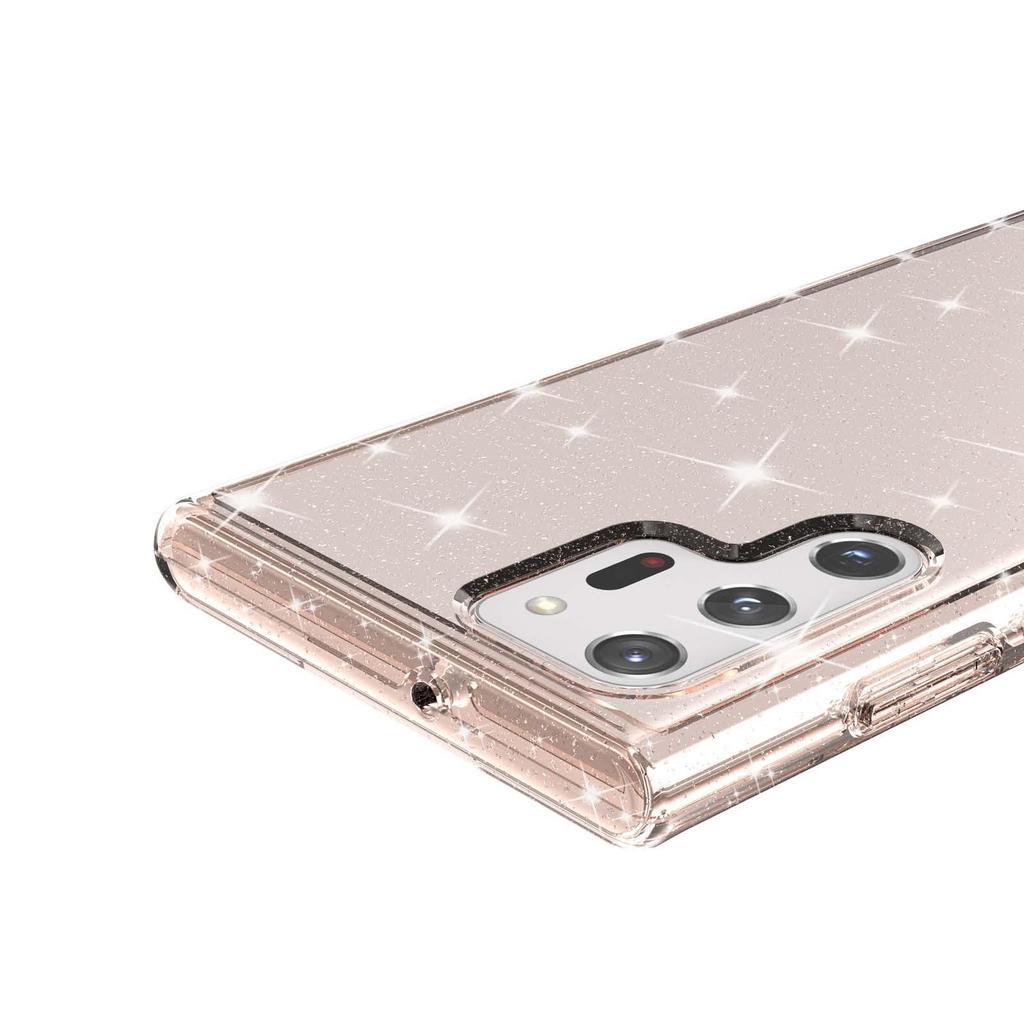 Starry TPU Glitter Phone Case - Fits Samsung Galaxy S24 Ultra, S25, and S23+ - Transparent Terminator Design