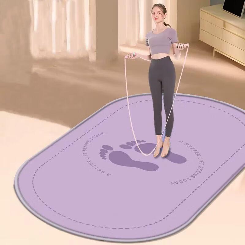 

TPE Silent Fitness Jump Rope and Yoga Mat