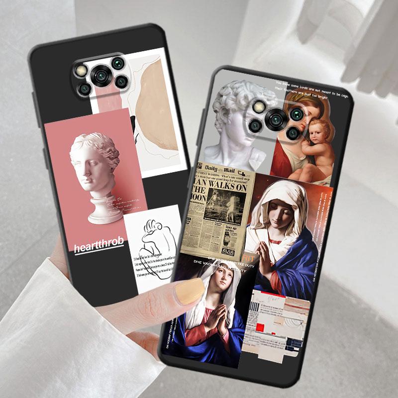 Great Art Aesthetic Mona Lisa Cases for Xiaomi Poco M4 5G F4 F3 GT X3 NFC X3 Pro X4 F1 M3 C40 Bumper Silicone Phone Case Coque