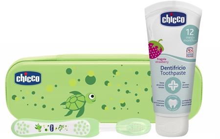 

Детский набор для ухода за зубами Chicco Always Smiling Green, клубника TU прозрачный