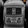 Strange For BMW 5 Series E60 2004-2007 Carbon Fiber Car Rear Air Outlet Vent Cover Panel Trim Sticker Interior Accessories