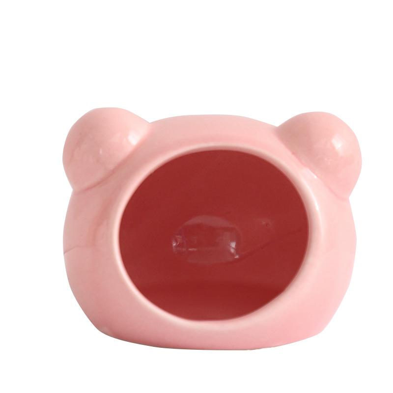 Hamster Nest Small Pet Ceramic Nest A Small House Suitable for Golden Bears Summer Cooling House Hamster Landscaping Accessories