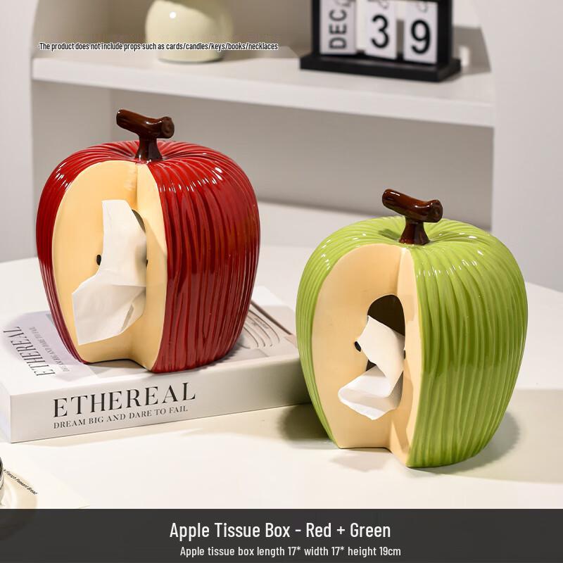 Apple Ceramic Tissue Box