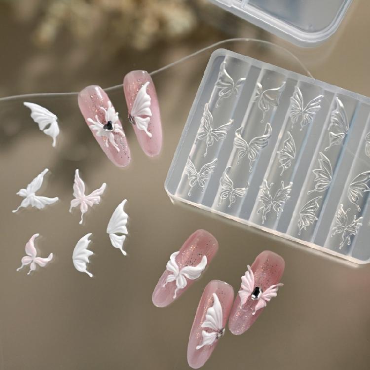 Reusable 3D Sculpting Silicone Mould High Elastics Tool For Creative Nail Art Designs And Craft Decorations