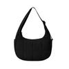 Nylon bag large capacity women's armpit bag trendy down bag versatile single shoulder fashion solid color silk cotton handbag