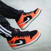 Jordan 1 Mid Black Cone GS 554725-062