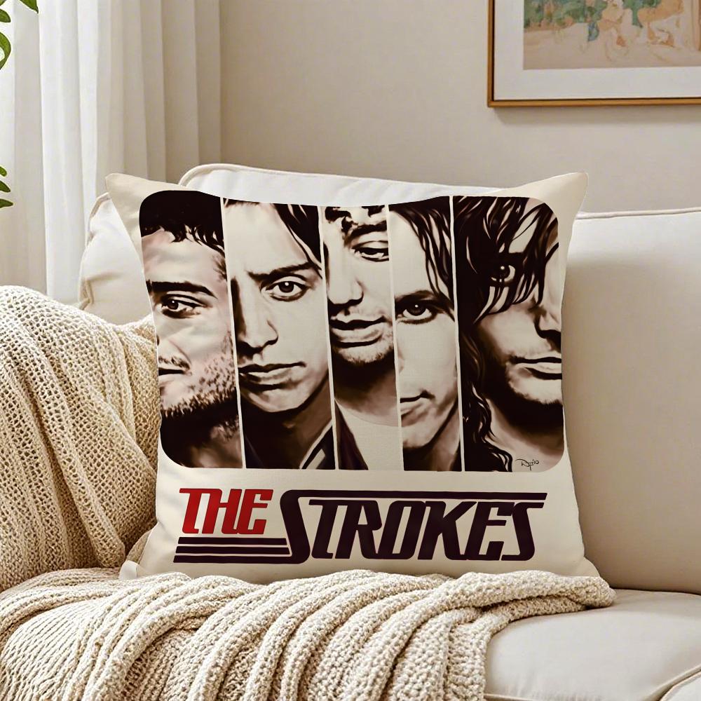 Music IndieRock The SStrokes Cushion Cover Pillowcase Antidustmite living Room Sofa Decor Cushion Room
