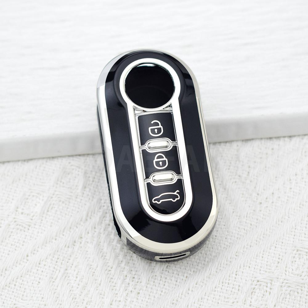 Auto Shell Case Fob for Fiat 500 Panda Punto Bravo Doblo Peugeot Boxer Citroen Relay Fiat Ducato Lancia Musa TPU Car Key Cover