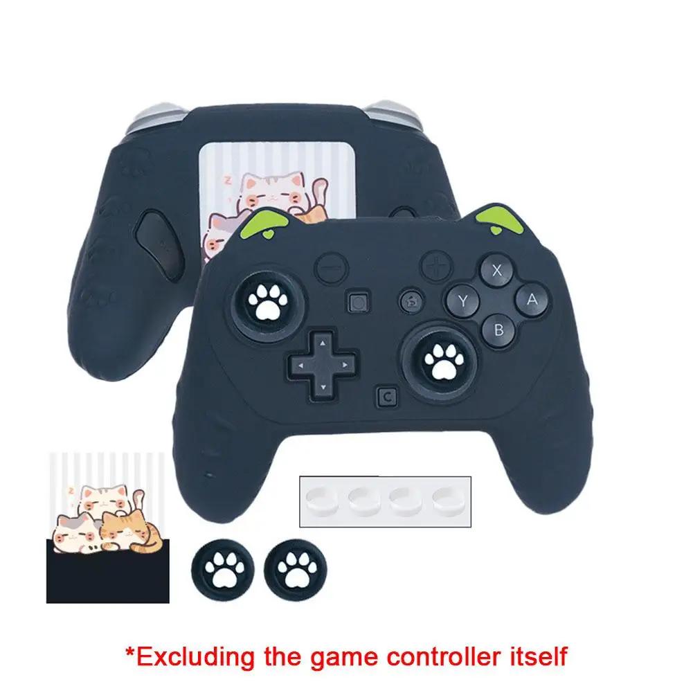 Cat Paw Silicone Soft Protector Sticker Rocker For Switch2 Cute Game Handle Shell Controller Thumb Stick Grip Cap Protector N8D9