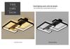 Minimalist Black & White LED Ceiling Light for Bedroom, Living Room, or Study