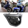 Motorradscheinwerfer Fernlicht Weiße Beleuchtung Wasserdicht Hohe Helligkeit Ersatz für LC135‑V1 Transparente Linse