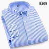 Men's Shirt Long Sleeve Shirt Men's Casual Shirt Men's Striped Polyester Men's Inch Shirt