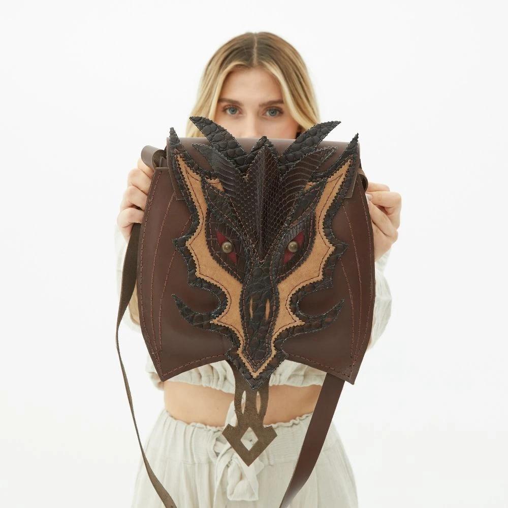 

Meskanto Драконья кожа, ручная работа, сумка через плечо