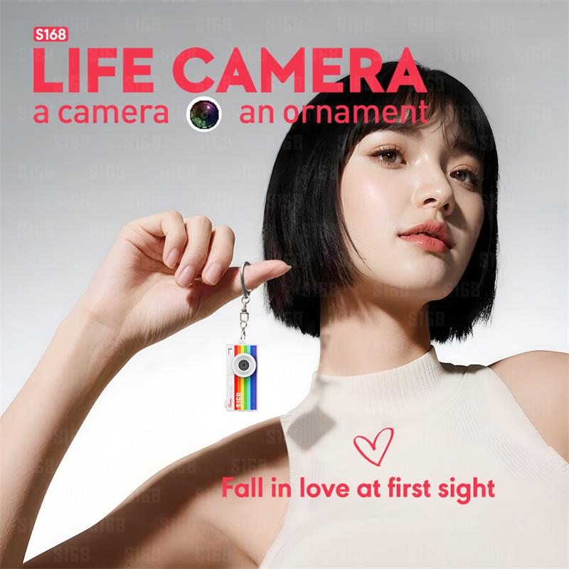 Digital Camera 1.47 Inch Keychain Camera Retro Support Memory Card 2K Very Small Camcorder Video Recorder With Flash