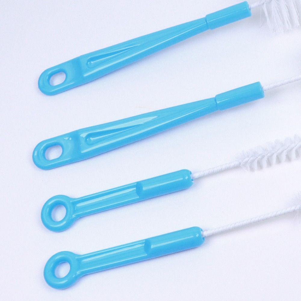 Plastic Narrow-mouth Baby Bottle Cleaner Soft Nylon Brush Cleaning Brush Sets  Water Bottle