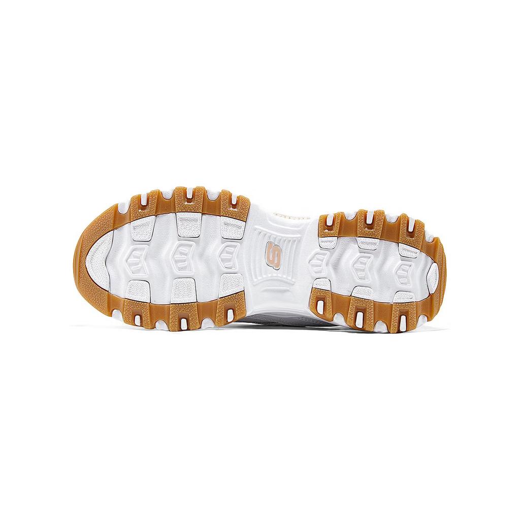 Skechers DLites Comode alla Moda Minimaliste Versatili Scarpe Basse Stile Dad Sneakers Donna Bianco 150553-WHT