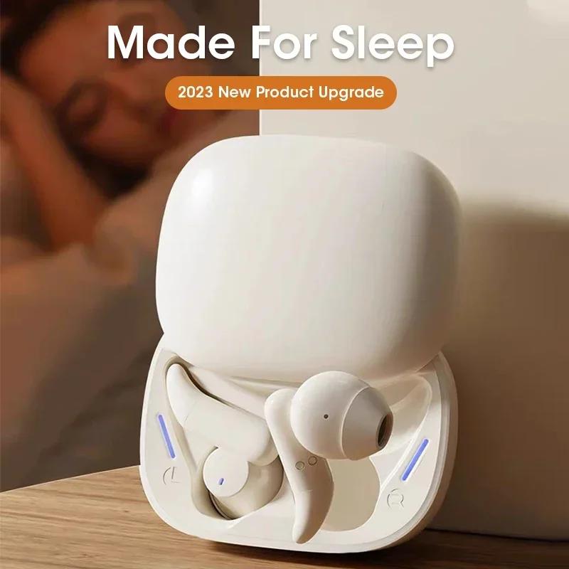 Sleeping Earbuds TWS Bluetooth 5.3 Wireless Noise Cancelling Invisible Earphones Comfortable Headset With Mic For Side Sleepers