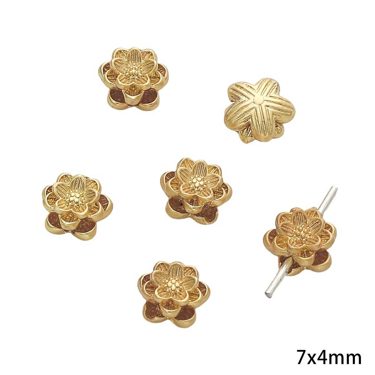 

Мідь стародавній метод, пісок, золото, сепараційні намистини для виготовлення ювелірних виробів своїми руками 14 7x4mm