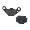 YX Brake Pads: Semi-metallic, Black, Square Hole, ATV Compatible (350102-102-0000).