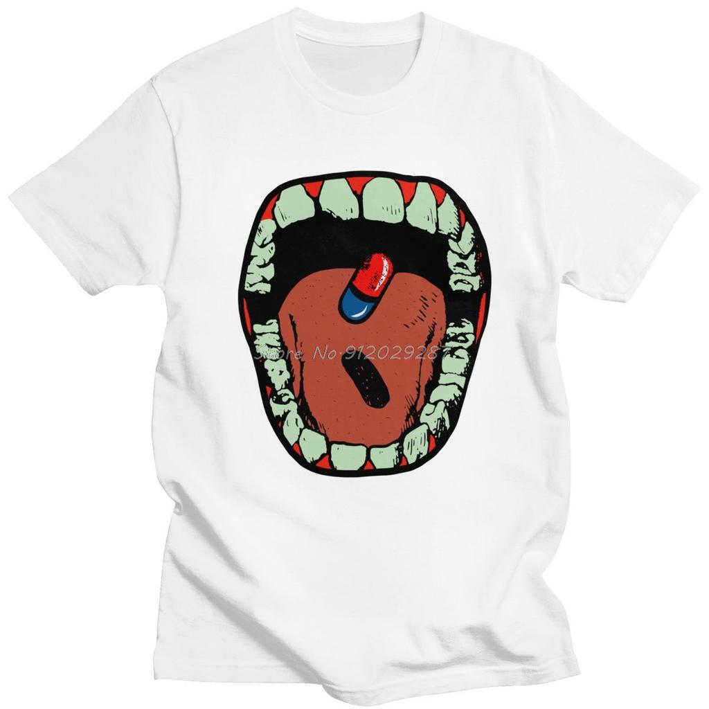 Funny Neo Tokyo Akira Mouth Tshirt Men Casual Tshirt Shotaro Kaneda Tee Oneck Cotton T Shirt Fans Gift Oversized Streetwear