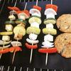 BBQ Mats 3pcs Grill Mats Non-Stick Oven Liners Baking Mat Fiberglass Grilling Baking Mat Easily Cleaned Kitchen BBQ Tool