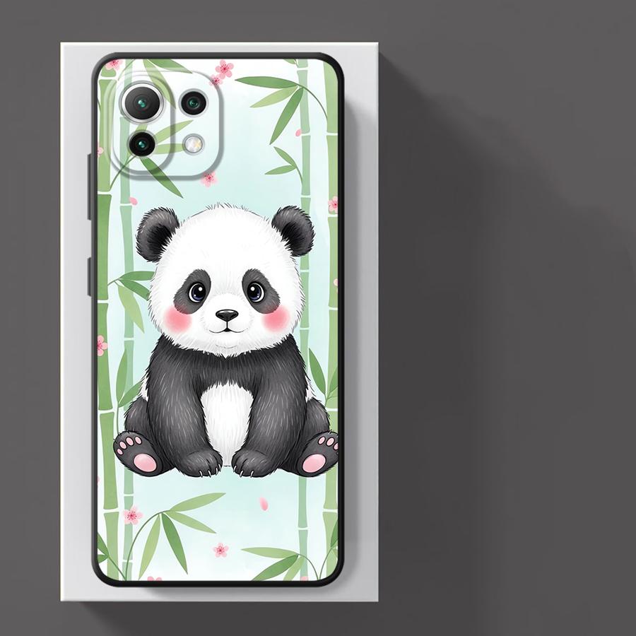 Cartoon Cute Panda Case for Xiaomi Poco F8 C61 C71 F1 M3 M4 M7 Pro C75 C50 M5 X3 X4 X5 X7 Pro F3 Funda Phone Cover